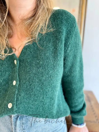 Gilet Jeanne • Vert forêt TU