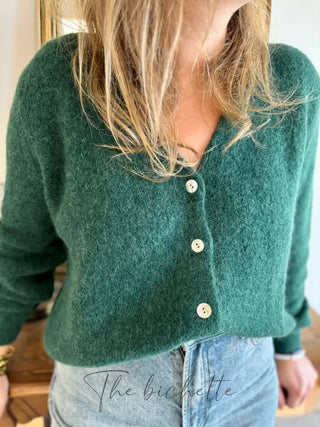 Gilet Jeanne • Vert forêt TU