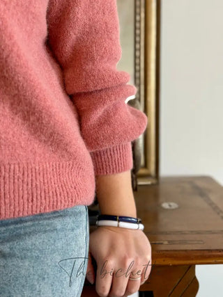 Gilet Jeanne • Vieux rose TU