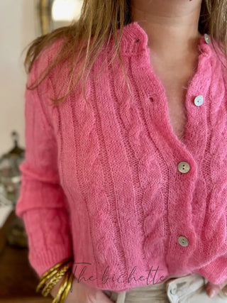 Gilet Léa • Rose Bonbon TU