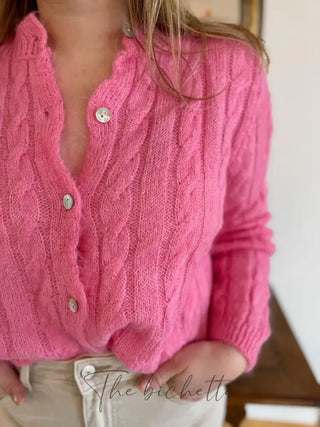 Gilet Léa • Rose Bonbon TU