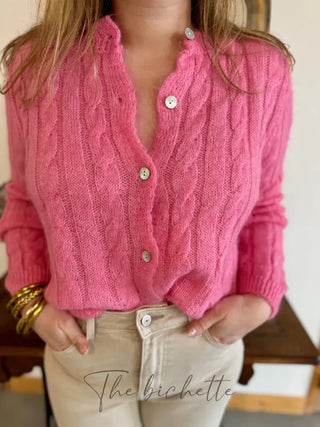 Gilet Léa • Rose Bonbon TU