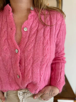 Gilet Léa • Rose Bonbon TU