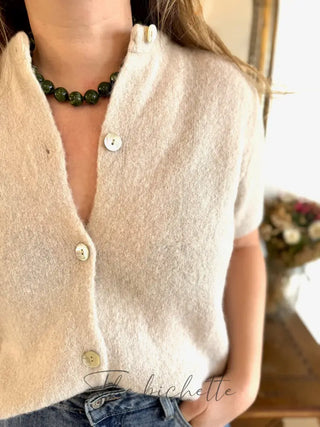 Gilet manches courtes Gabriel • Beige TU