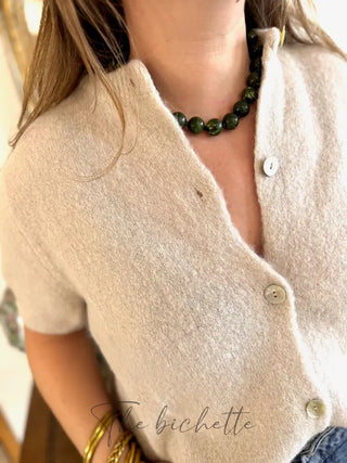 Gilet manches courtes Gabriel • Beige TU