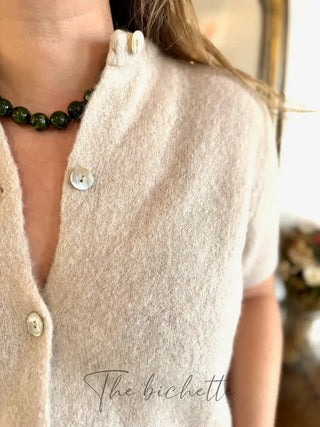 Gilet manches courtes Gabriel • Beige TU