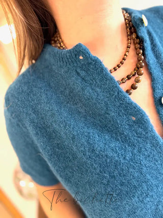 Gilet manches courtes Gabriel • Bleu Canard TU