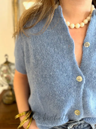 Gilet manches courtes Gabriel • Bleu Jean TU