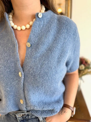 Gilet manches courtes Gabriel • Bleu Jean TU