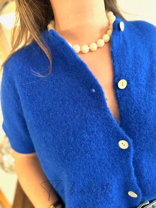 Gilet manches courtes Gabriel • Bleu Roi TU