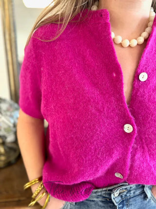 Gilet manches courtes Gabriel • Framboise TU