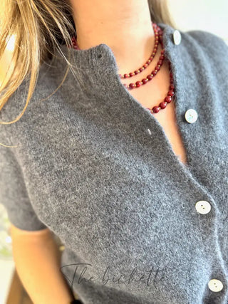 Gilet manches courtes Gabriel • Gris foncé TU