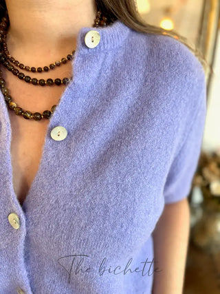 Gilet manches courtes Gabriel • Lilas TU