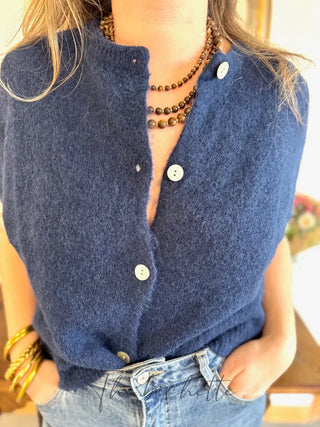 Gilet manches courtes Gabriel • Marine TU