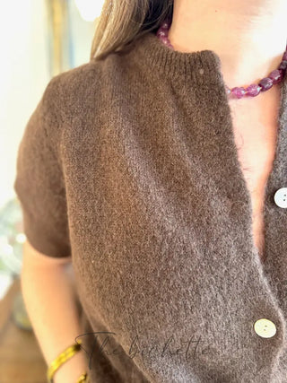 Gilet manches courtes Gabriel • Marron TU