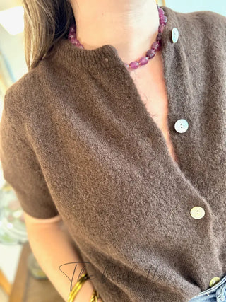 Gilet manches courtes Gabriel • Marron TU