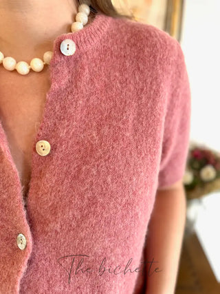 Gilet manches courtes Gabriel • Rose Poudré TU