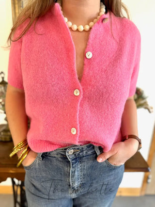 Gilet manches courtes Gabriel • Rose TU