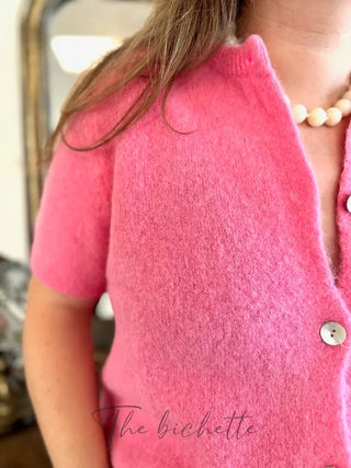 Gilet manches courtes Gabriel • Rose TU