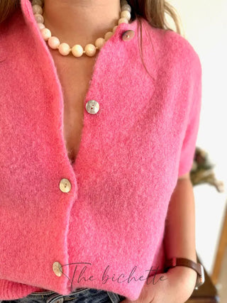 Gilet manches courtes Gabriel • Rose TU