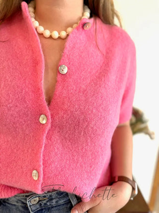 Gilet manches courtes Gabriel • Rose TU