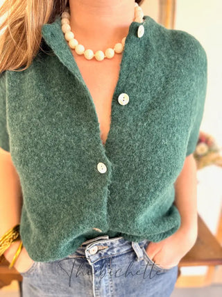 Gilet manches courtes Gabriel • Vert Sapin TU