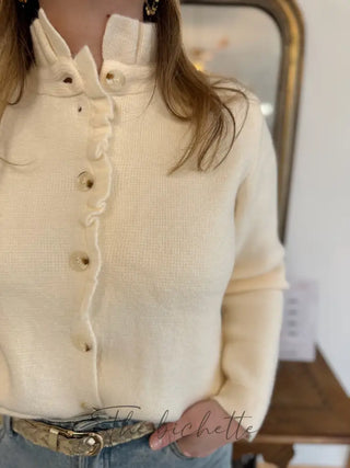 Gilet Marguerite • Ecru