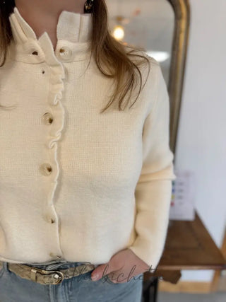 Gilet Marguerite • Ecru