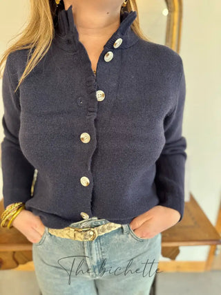 Gilet Marguerite • Marine