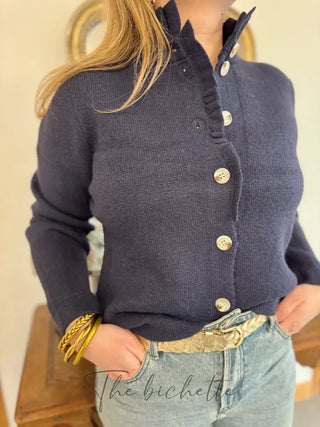 Gilet Marguerite • Marine