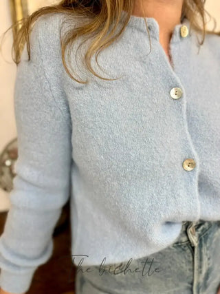 Gilet Mathilde • Bleu ciel TU