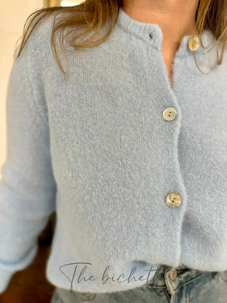 Gilet Mathilde • Bleu ciel TU