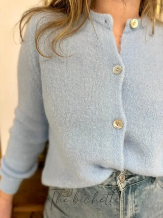 Gilet Mathilde • Bleu ciel TU