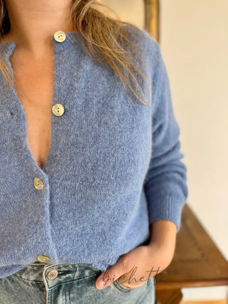 Gilet Mathilde • Bleu jean TU