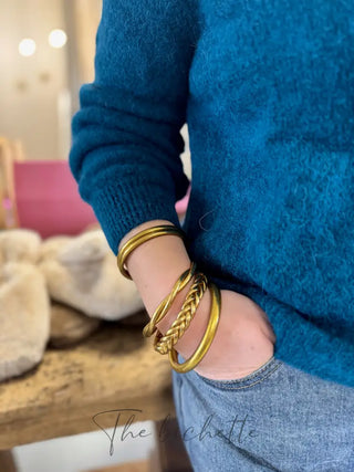 Gilet Mathilde • Bleu Pavone TU