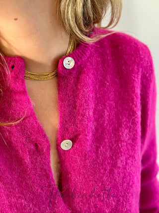 Gilet Mathilde • Framboise TU