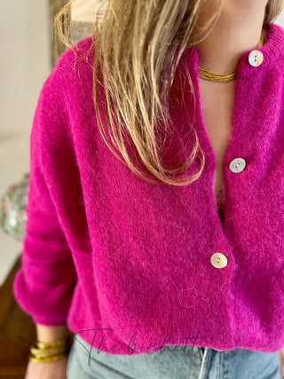 Gilet Mathilde • Framboise TU