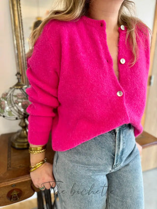 Gilet Mathilde • Fushia TU