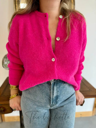 Gilet Mathilde • Fushia TU