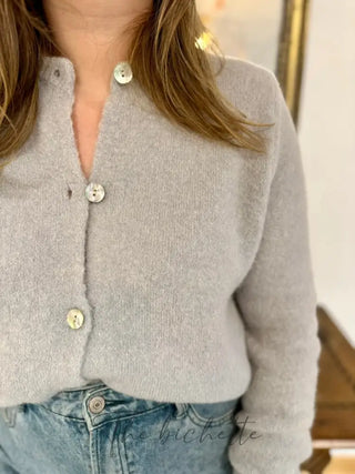 Gilet Mathilde • Gris clair TU