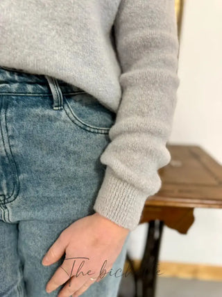 Gilet Mathilde • Gris clair TU