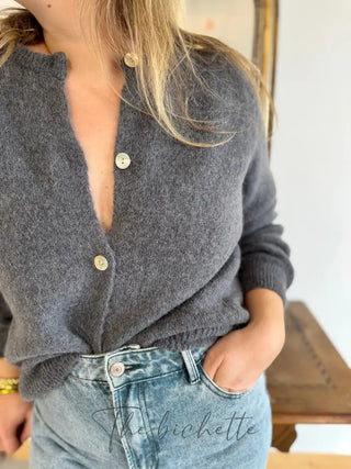Gilet Mathilde • Gris TU