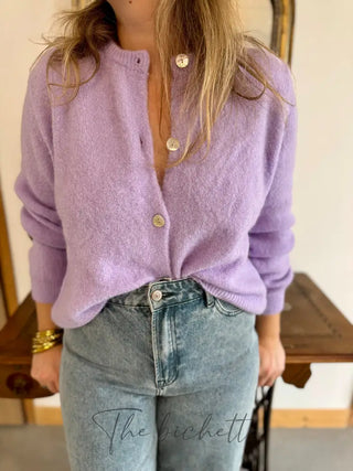 Gilet Mathilde • Lilas TU