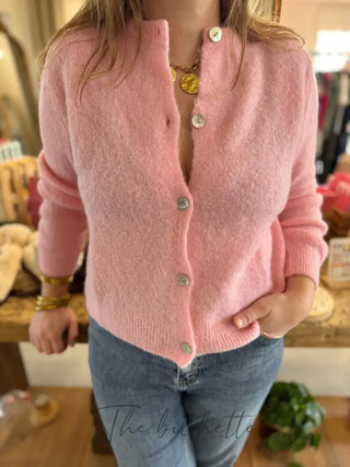 Gilet Mathilde • Rose Bébé TU