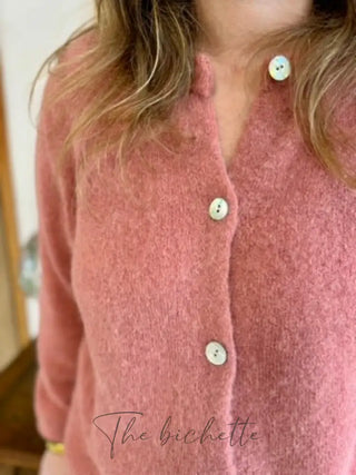 Gilet Mathilde • Rose gingembre TU