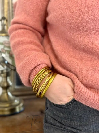 Gilet Mathilde • Rose gingembre TU