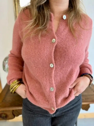 Gilet Mathilde • Rose gingembre TU