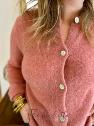 Gilet Mathilde • Rose gingembre TU