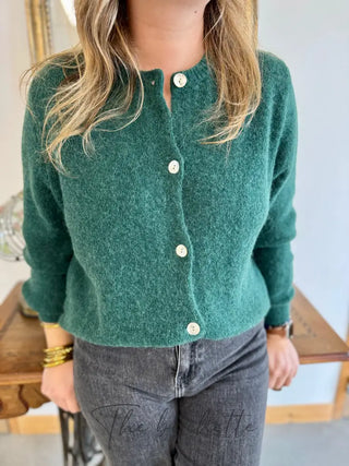 Gilet Mathilde • Vert forêt TU