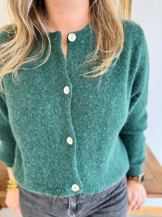 Gilet Mathilde • Vert forêt TU